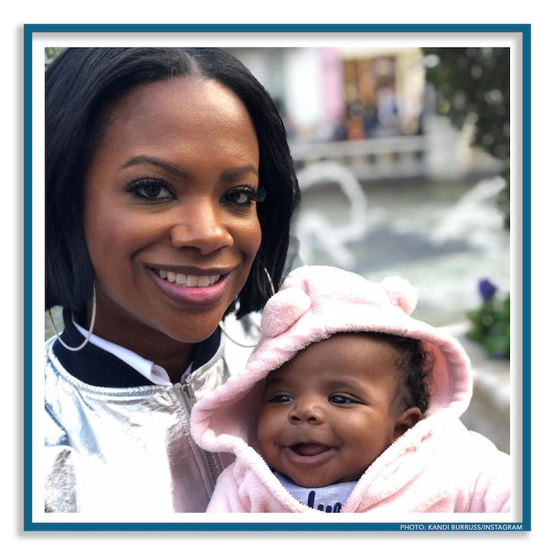 Kandi Burruss with her daughter Blaze