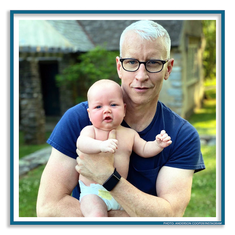 Anderson Cooper with his son Wyatt