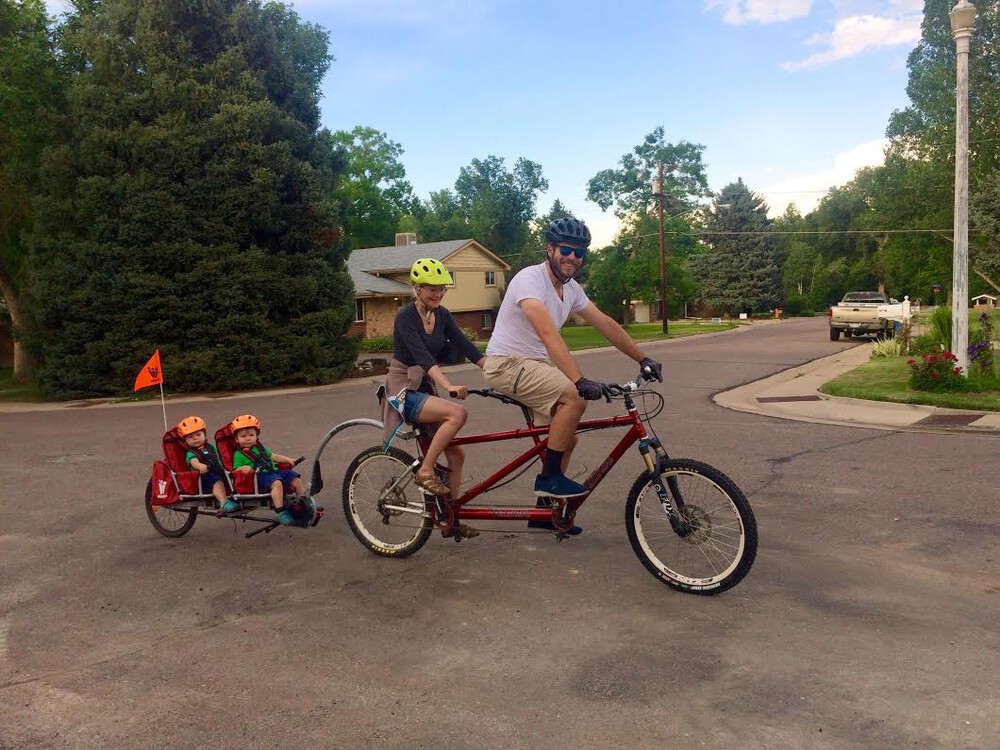 ConceiveAbilities - the Hirsch Family riding a tandem bicycle